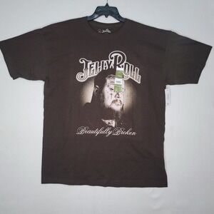 Jelly Roll T-Shirt Mens XL Brown Beautifully Broken Country Music Album Tour NWT
